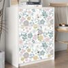 Rugreat Modern Floral Peel and Stick Wallpaper Boho Flower Leaf Contact Paper for Cabinets and Drawers Self Adhesive Removable Wallpaper for Bedroom Bathroom Waterproof Multicolor 393inL 17.3inW