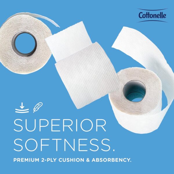 Cottonelle Professional Standard Roll Bulk Toilet Paper (17713), 2-Ply, White (60 Rolls of 451 Sheets, 27,060 Sheet Total)