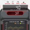 WELLFIT 10% Incline Treadmills for Home, Under Desk Walking Pad 330+lbs Weight Capacity, Foldable Treadmill for Small Space Apartment, Portable Easy to Move Upright Place, Long Stride, Space Saver