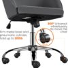 Yaheetech Office Chair Height Adjustable Mid Back Chair Swivel Large Seat Chairs Desk Chair Computer Chair on Wheels with Armrests
