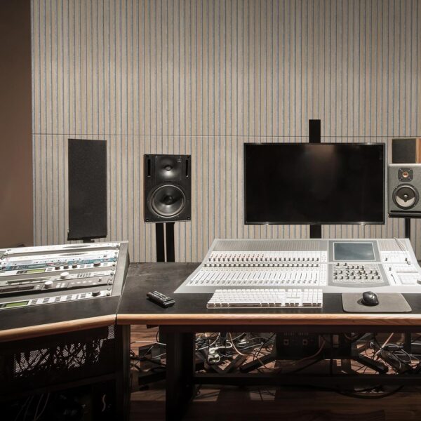 UMIACOUSTICS Wood Wall Panels, 2 PCS Acoustic Panels, 47.2” x 15.7” Sound Proof Panels for Home Office Cinema -Oak