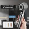 Ion Drops Shower Head with Fiters for Hard Water, High Pressure Handheld Shower Head with On Off Switch for Rv/Camper,Filtered Iondrops Showerhead with Hose (Gun Grey,2 Filters)