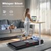 Foldable Treadmill Walking Pad with Auto Incline, 6-Level 12% Portable Under Desk Treadmill for Home Office, 2 in 1 330lbs Capacity Heavy Duty with Handle Bar, 2.5HP Quiet, Upright Space-Saving