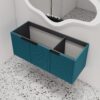 48" Floating Bathroom Vanity Without Sink, 48 inch Wall Mounted Bathroom Cabinet, Modern Lake Blue Cabinet with 3 Soft Close Doors, Basin not Include(MA10348DLBE-C)