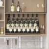 Expandable Spice Rack organizer with 3-Tier step shelf,Modern Design heavy duty,Non Skid and Visibility ,Great for Kitchen Cabinet,Bathroom,dressing table,Cupboard, Pantry and more(2PACKS/BLACK)