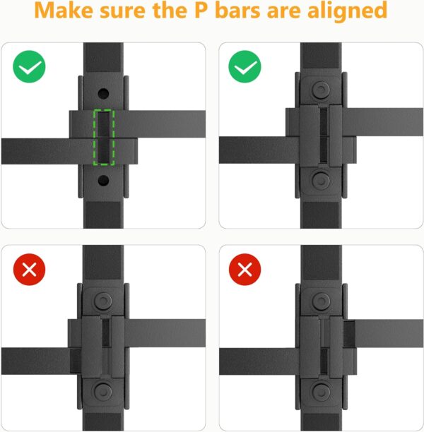 14 Inch Queen Bed Frame, Metal Platform Bed Frame with Round Corner Legs, 3500 lbs Heavy Duty Steel Slats Support, No Box Spring Needed, Noise Free, Easy Assembly, Black