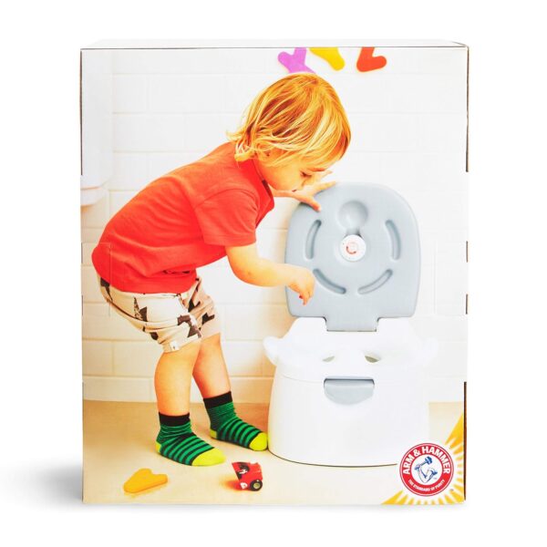 Munchkin® Arm & Hammer Multi-Stage 3-in-1 Potty Seat, (Potty Chair, Trainer Ring and Step Stool), Grey