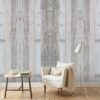 Wenmer Grey Wood Shiplap Peel and Stick Wallpaper - 17.71" x 708" Self-Adhesive Wood Plank Wallpaper for Cabinets, Kitchen Shelves, Drawers, Walls and Doors