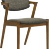 Coaster Home Furnishings - Malone - Set of 2 Fabric & Wood Arm Chairs - Armrests, Open Back, Padded Backrest and Seat - Mid-Century Modern - Dining Room and Kitchen - Brown and Dark Walnut - 105352