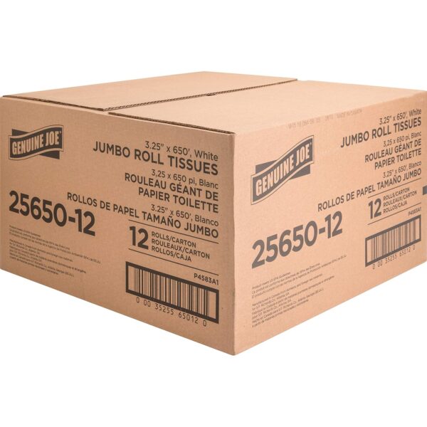 Genuine Joe 2-ply Jumbo Roll Dispnsr Bath Tissue, Model:GJO2565012