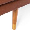 KEIKI 72" Sofa Couch with Wood Frame,Button-Tufted Fabric,Iconic Splayed Legs,Mid Century Modern Design