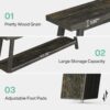 Tribesigns 70.86-Inch Console Table for Entyrway, Farmhouse 2-Tier Entry Entrance Table, Narrow Long Sofa Table Behind Couch, Dark Brown
