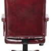 Boss Classic Executive Oxblood Vinyl Chair with Mahogany Finish Frame