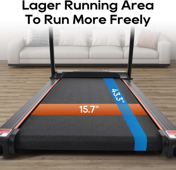 Merax Electric Folding Treadmills for Home 3 Level Incline Treadmill with Pulse Sensors, 2.5 HP Quiet Brushless with USB Charge Station, 7.5 MPH, 300 lbs Capacity