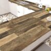 WESTICK Brown Wood Wallpaper Rustic Wood Contact Paper Peel and Stick Countertops Waterproof Butcher Block Countertop Contact Paper for Kitchen Table Cabinets Walls Wooden Vinyl Wrap 15.8" x 394"