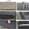 ovios 5 Pieces Patio Furniture Set Outdoor Sectional Sofa Couch with Comfy Cushions Deep Seat, Modern Modular Wicker Rattan Conversation Set for Porch Deck Garden, Black