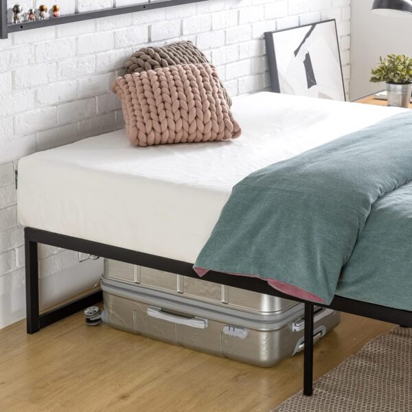 ZINUS Abel Metal Platform Bed Frame, Mattress Foundation with Steel Slat Support, No Box Spring Needed, Easy Assembly, Queen