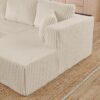 123" Cloud Sectional Couch with U-Shape Chaise,Modern Modular Sofa with Deep Seat, Upholstered Couches for Living Room Bedroom,No Assembly Required Beige (3, Beige)