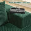 HUATEAN 108” Modular Sectional Sofa, Cloud Sectional Couch with Deep Seat, Modern Modular L-Shape Sofa Couch with Chaise,Upholstered Couches for Living Room Bedroom (Corduroy, Green)