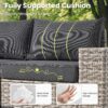 ovios 5 Pieces Patio Furniture Set Outdoor Sectional Sofa Couch with Comfy Cushions Deep Seat, Modern Modular Wicker Rattan Conversation Set for Porch Deck Garden, Black