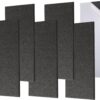6 Pack Self-adhesive Acoustic Panels,15.75" X 31.5" X 0.47" Soundproof Wall Panels, High Density Beveled Edge Sound Absorbing Panels, Acoustic Treatment for Studio Home and Office (Black)