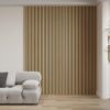 94"" L x 24"" W Acoustic Wood Wall Paneling, Decorative Sound Proof Panels for Walls and Ceilings, 3D Slat Wood Wall Panels (Set of 10) (American Oak), ACP10