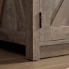 58" W Barn Door TV Stand, Farmhouse Entertainment Center for TV Up to 65", Entertainment Console Table with Open and Closed Storage Space for Living Room
