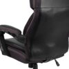 Flash Furniture Hercules Series High-Back Swivel LeatherSoft Office Chair, Ergonomic Executive Chair with Headrest and Adjustable Height, Black