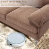 Hanherry 85" Sectional Sofa for Living Room, L Shape Couch Convertible 3 Seater Comfy Cpuch, Modern Chenille Fabric Couch with Reversible Chaise & Fluffy Armrests for Apartment, Small Space