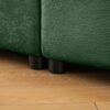 KEIKI 109" Oversized Modular Chenille Sectional Sofa with Storage Seat, 3-Seater Couch with Cylindrical Backrest and Armrests, Easy Assembly, for Apartment, Living Room, Green