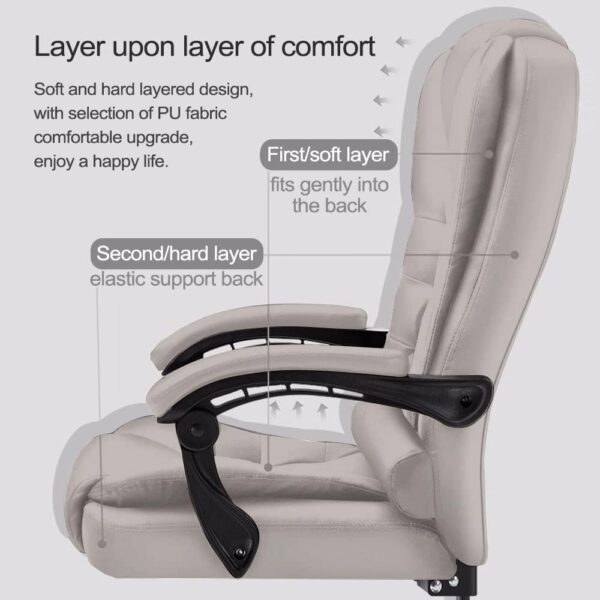 Home Computer Chairs Office Gaming Chairs Big and Tall Desk Chair Back Support Ergonomic High Back Chair Managerial Executive Desk Chair