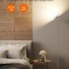 Bright Floor Lamp,42W 3700LM LED Torchiere Floor Lamps for Living Room, 71in. Modern Tall Standing Light with Remote,Color & Brightness Dimmable Sky Light,1/2/3H Timer for Bedroom,Office(Gray)