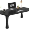 Tribesigns Executive Desk, 71" W x 35" D Large Office Desk, Modern Computer Desk Conference Table Meeting Room Table, Business Furniture for Home Office, All Black