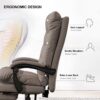 Office Chair with Foot Rest Gaming Chair Ergonomic Executive Desk Chair High Back Computer Chair