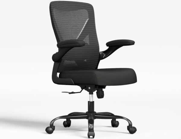 Ergonomic Office Chair - X-Shaped Computer Desk Chairs Comfy, Mesh High-Back Gaming Chair with Adjustable Lumbar Support, Executive Task Chair for Adults, Comfortable for Long Hours
