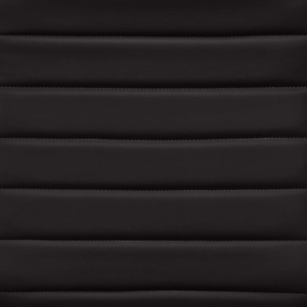 Amazon Basics High-Back Swivel Desk Chair, Ergonomic Ribbed Faux Leather Upholstery, Lumbar Support, Home Modern Style, Black, 45.25" x 24.75" x 23.25"