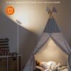 Bright Floor Lamp,42W 3700LM LED Torchiere Floor Lamps for Living Room, 71in. Modern Tall Standing Light with Remote,Color & Brightness Dimmable Sky Light,1/2/3H Timer for Bedroom,Office(Gray)