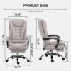 Home Computer Chairs Office Gaming Chairs Big and Tall Desk Chair Back Support Ergonomic High Back Chair Managerial Executive Desk Chair