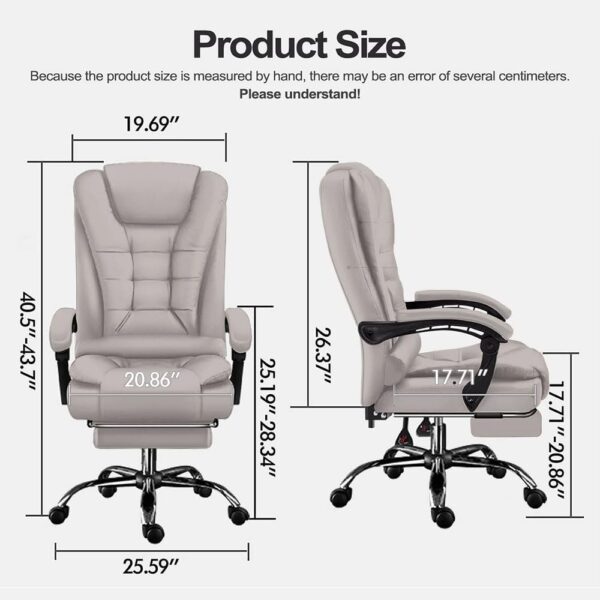 Home Computer Chairs Office Gaming Chairs Big and Tall Desk Chair Back Support Ergonomic High Back Chair Managerial Executive Desk Chair