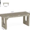Tribesigns Modern Executive Desk, 70.9" Large Office Computer Desk, Conference Table Meeting Room Table, Simple Workstation Business Furniture for Home Office, Grey