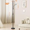 Bright Floor Lamp, Standing Lamp with Remote & Wall Switch, 60 Lighting Effects, Adjustable Torchiere Corner Light for Living Room, Bedroom, Office. Perfect for Reading & Ambiance