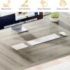 Tribesigns Modern Executive Desk, 70.9" Large Office Computer Desk, Conference Table Meeting Room Table, Simple Workstation Business Furniture for Home Office, Grey