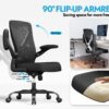 Ergonomic Office Chair - X-Shaped Computer Desk Chairs Comfy, Mesh High-Back Gaming Chair with Adjustable Lumbar Support, Executive Task Chair for Adults, Comfortable for Long Hours