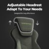 Ergonomic Office Chair with Adjustable Headrest and Footrest, High Back Computer Desk Chair with Linkage Armrests, Reclining Swivel Chair for Home Office, Executive Office Chair (274-green)