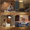 36W Bright Floor Lamps for Living Room, 2 in 1 LED Torchiere Floor Lamps, Standing Lamp for Bedroom, Tall Floor Lamp for Office, Black Modern Reading Lamp