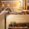 Floor Lamps for Living Room,SIBRILLE Modern Stepless Dimmable Standing Lamp 3000-6000K,22W LED Rotatable Reading Standing Light,Touch&Remote Control Uplighter Floor Lamp for Living Room Bedroom Office