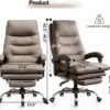 Office Chair with Foot Rest Gaming Chair Ergonomic Executive Desk Chair High Back Computer Chair