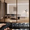 addlon Tree Floor Lamp with Remote, 3 Adjustable Rotating Light and Matching LED Bulbs, Standing Tall Pole Lamps for Living Room, Bedroom, Home, Office - Black