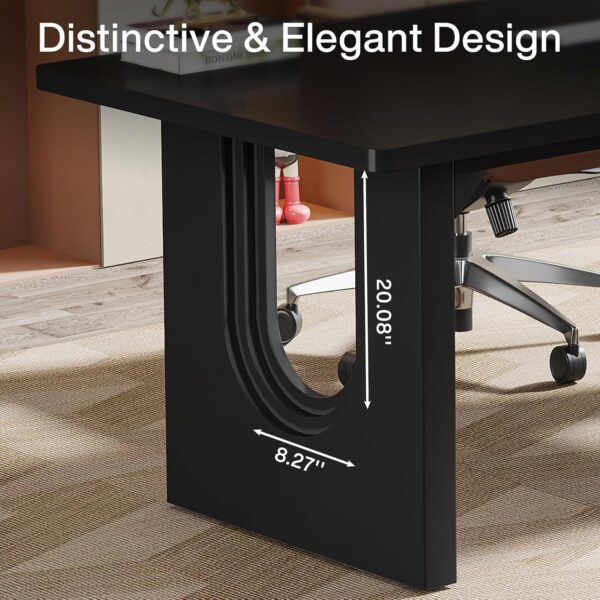 Tribesigns Modern Executive Desk, 70.9" Large Office Computer Desk, Conference Table Meeting Room Table, Simple Workstation Business Furniture for Home Office