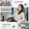 JUMMICO Executive Office Chair High Back Managerial Home Desk Chair, Adjustable Swivel Computer PU Leather Chair with Lumbar Support (Gray)